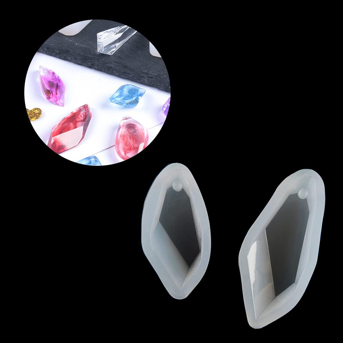 15 Pcs Crystal Resin Molds for Pendants & Necklaces