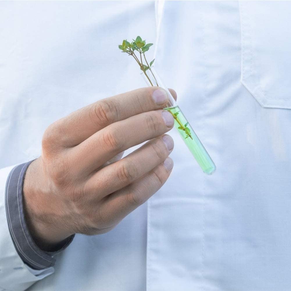 12×100mm Plastic Test Tubes with Caps, 8ml, Clear