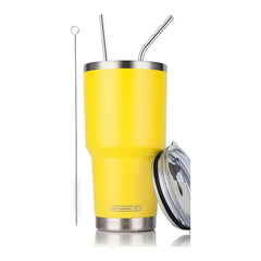30 oz Yellow Stainless Steel Tumbler