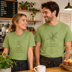 5PCS Unisex Sublimation Blank T-Shirts – Polyester Crew Neck Short Sleeve - Avocado Green