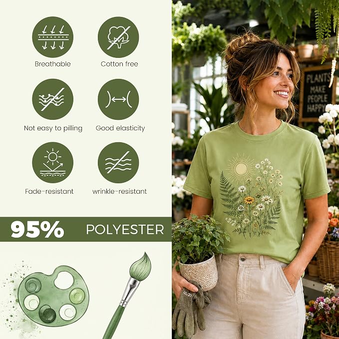 5PCS Unisex Sublimation Blank T-Shirts – Polyester Crew Neck Short Sleeve - Avocado Green