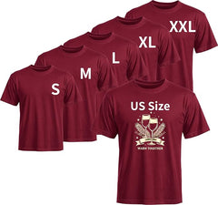 5PCS Unisex Sublimation Blank T-Shirts – Polyester Crew Neck Short Sleeve - Maroon