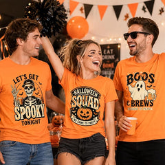 5PCS Unisex Sublimation Blank T-Shirts – Polyester Crew Neck Short Sleeve - Orange