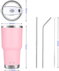 30 oz Pink Stainless Steel Tumbler