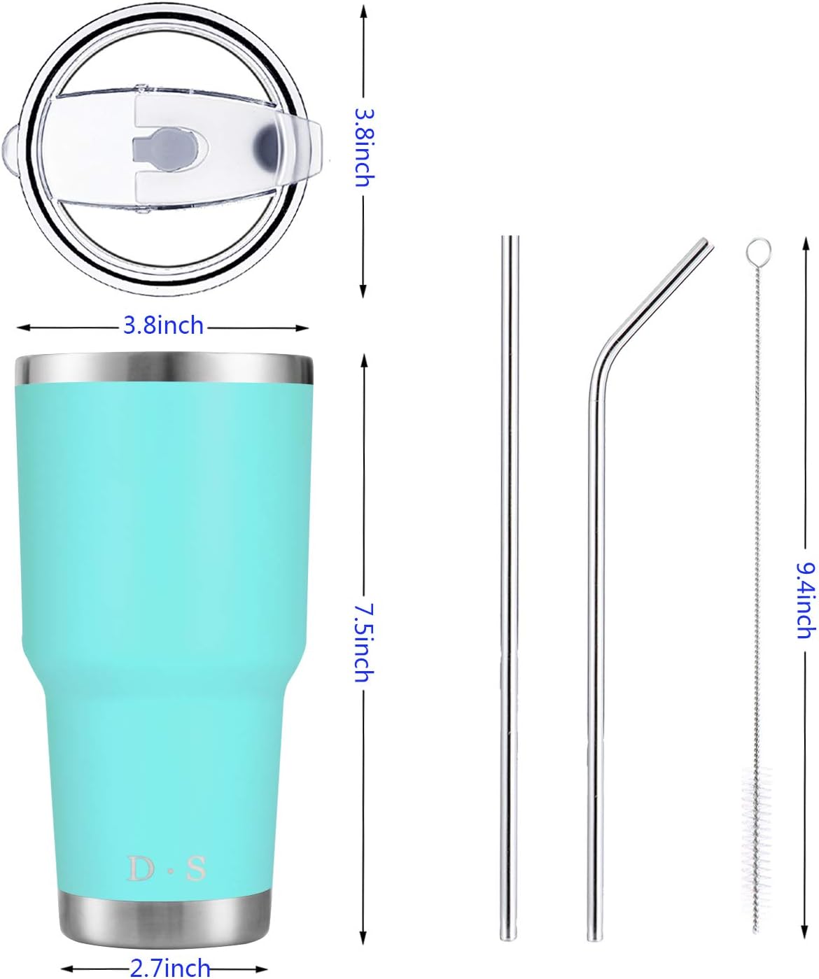 30 oz mint Stainless Steel Tumbler