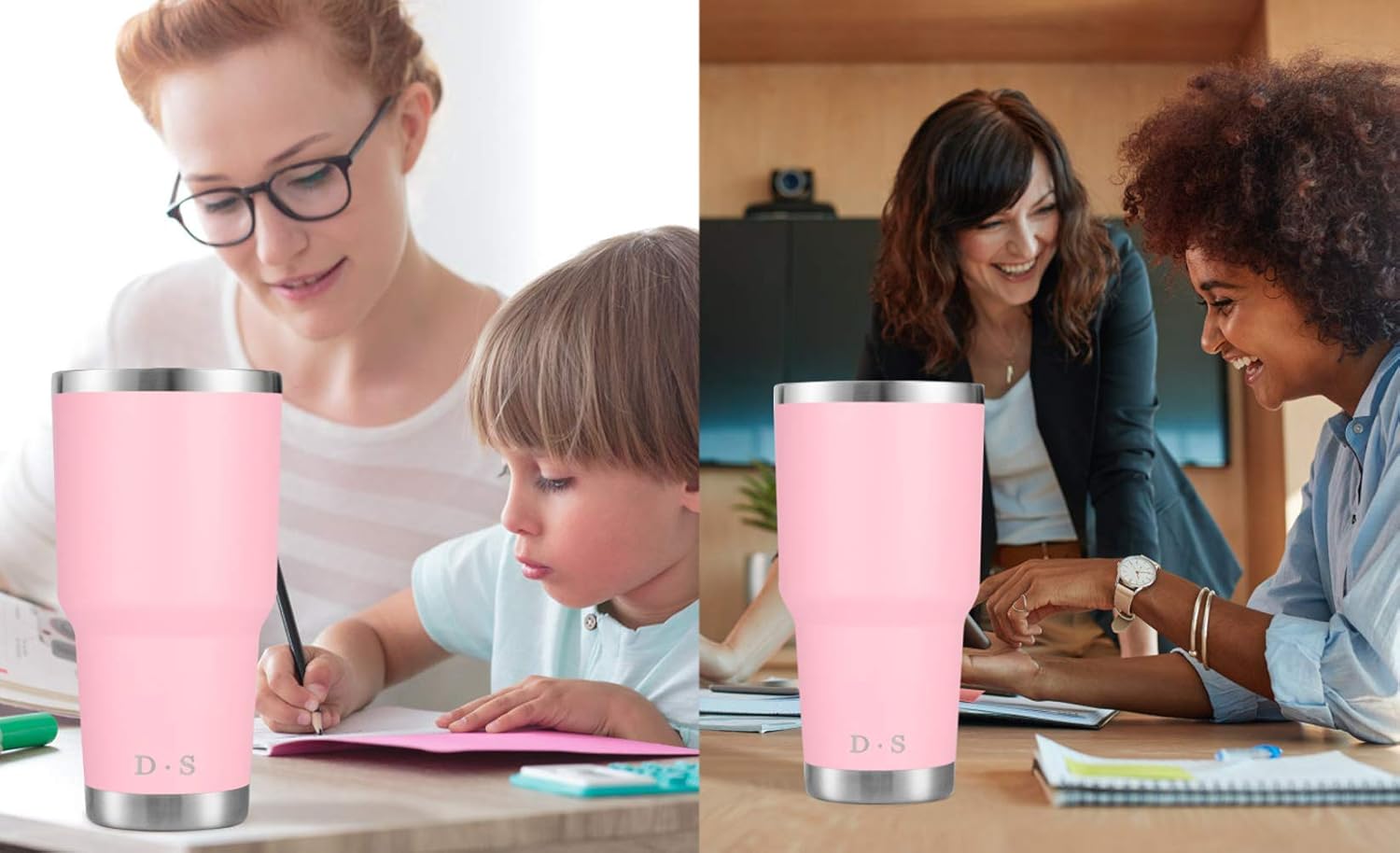30 oz Pink Stainless Steel Tumbler