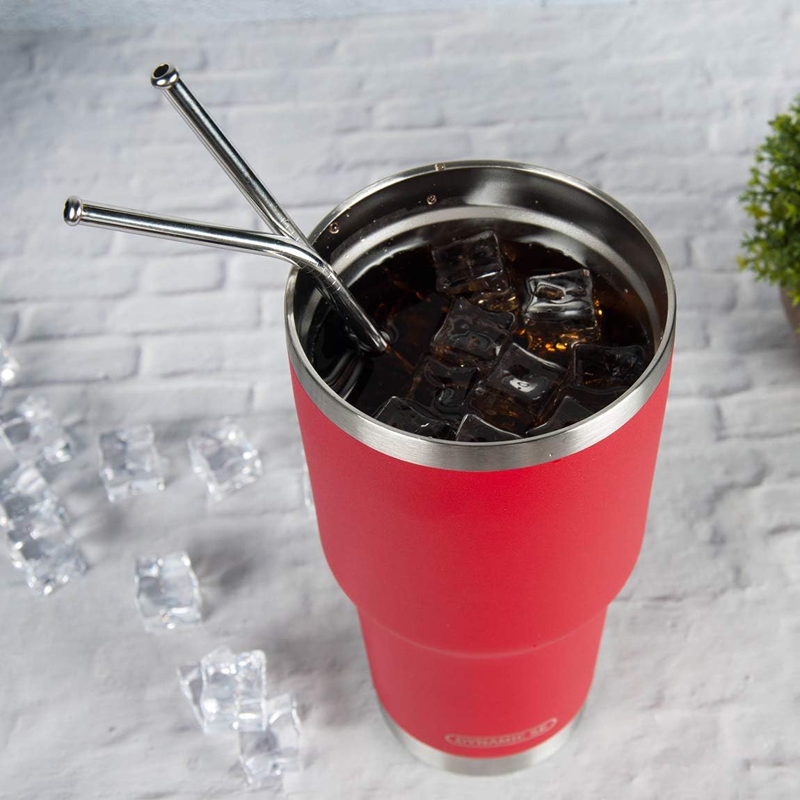 30 oz Red Stainless Steel Tumbler