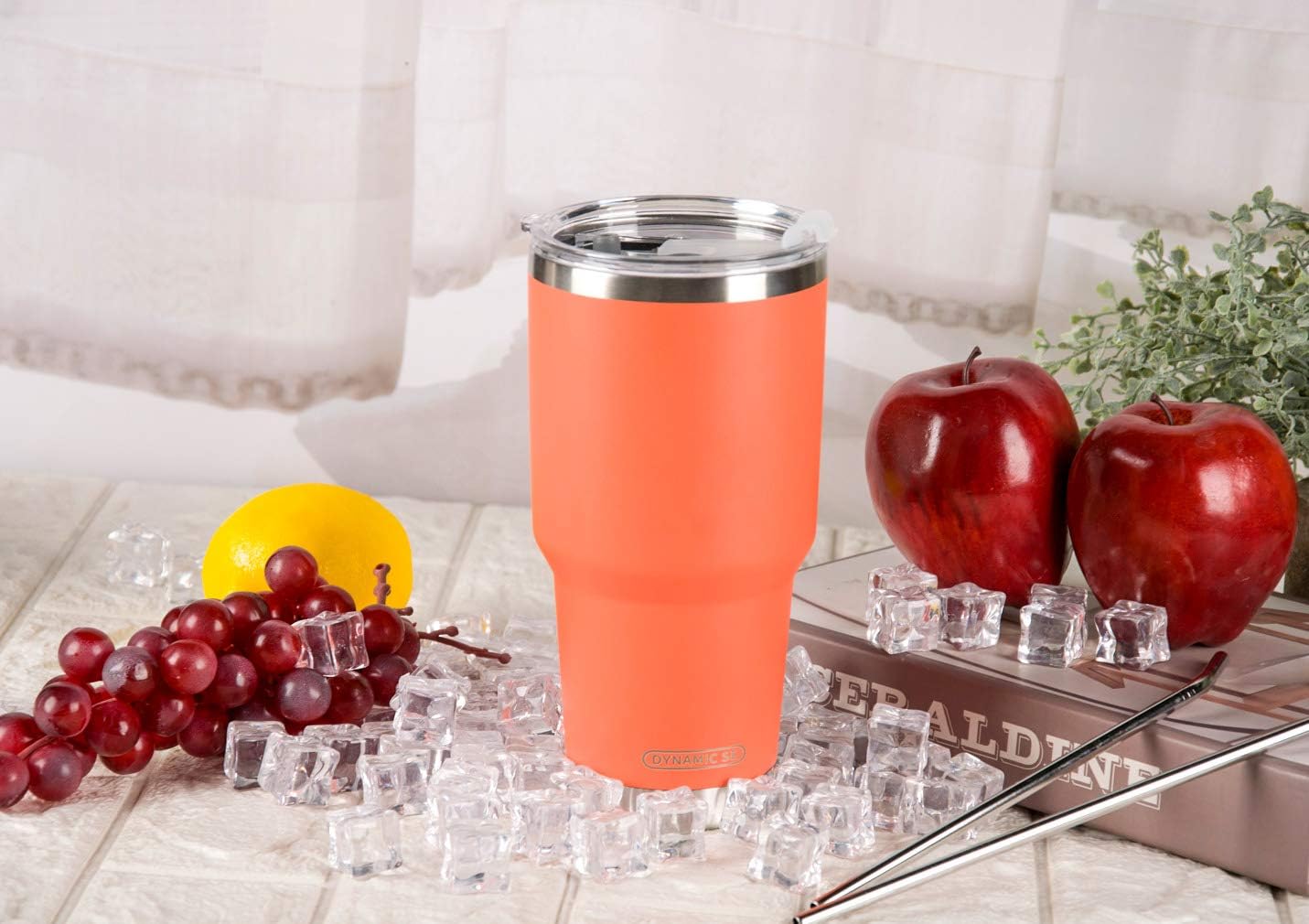 30 oz Orange Stainless Steel Tumbler