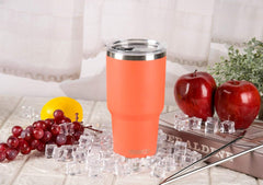 30 oz Orange Stainless Steel Tumbler