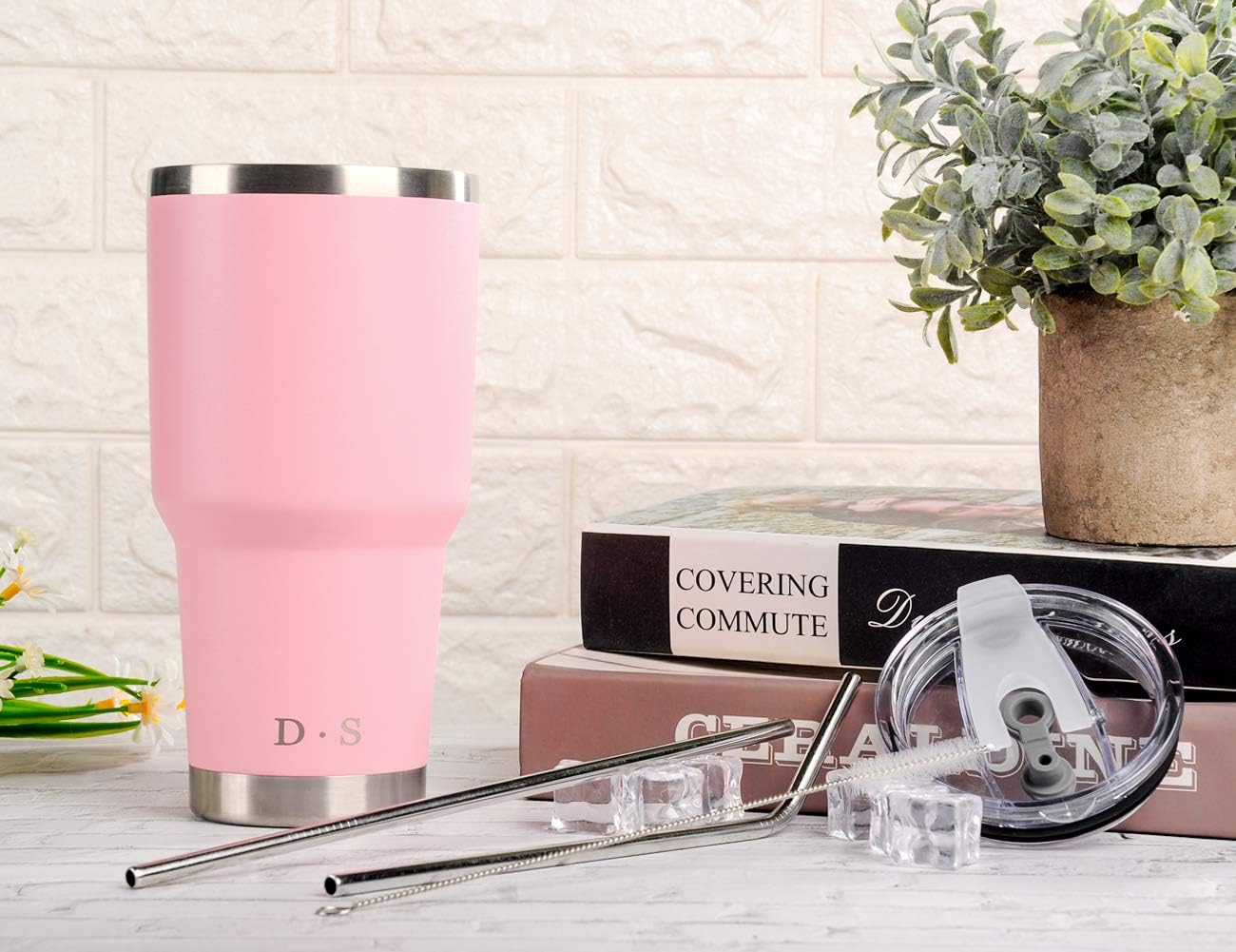 30 oz Pink Stainless Steel Tumbler