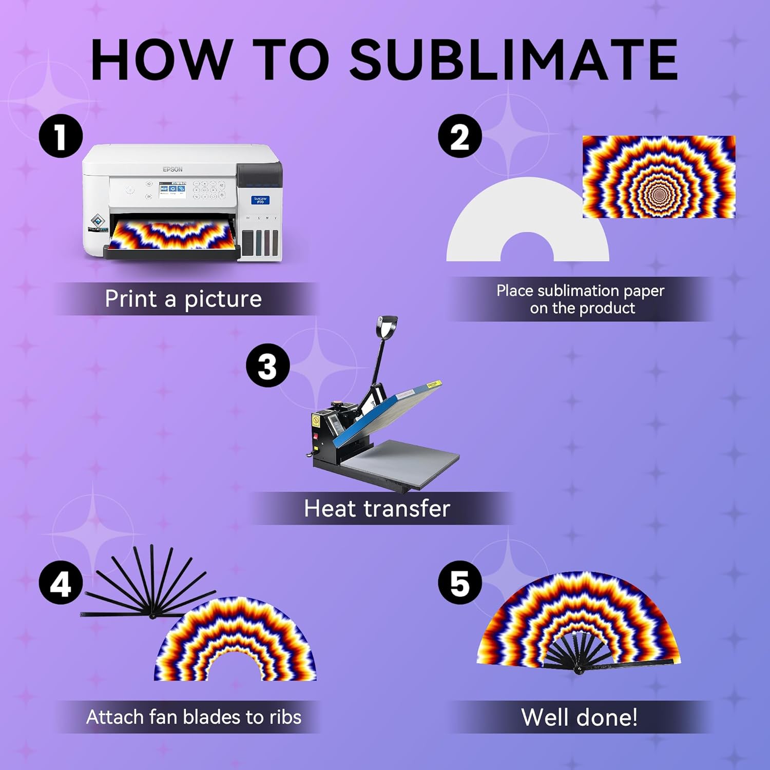 Joyclub 4 Pack Sublimation Fans