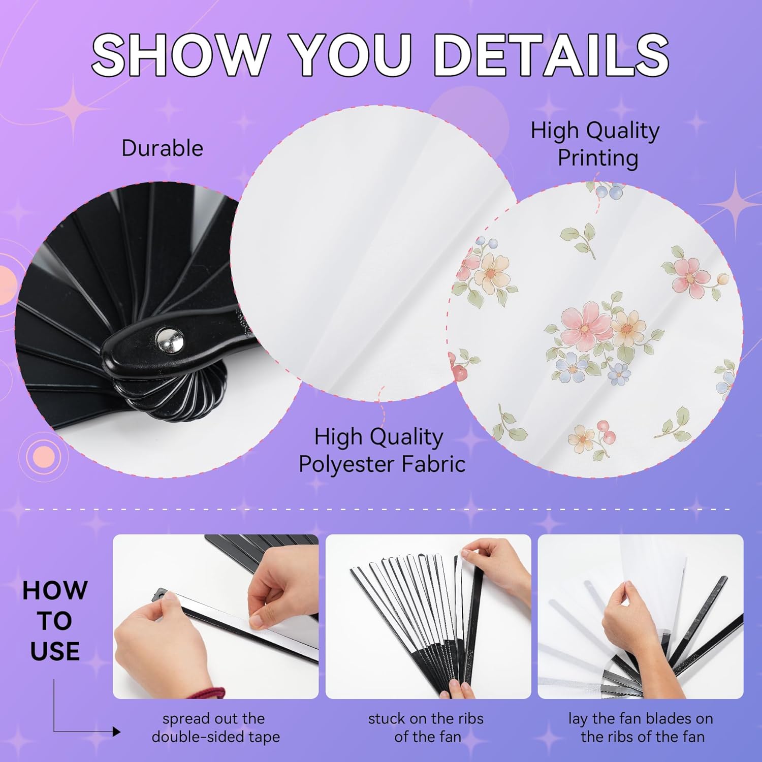 Joyclub 10 Pack Sublimation Fans