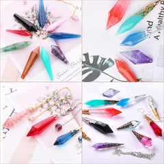 15 Pcs Crystal Resin Molds for Pendants & Necklaces
