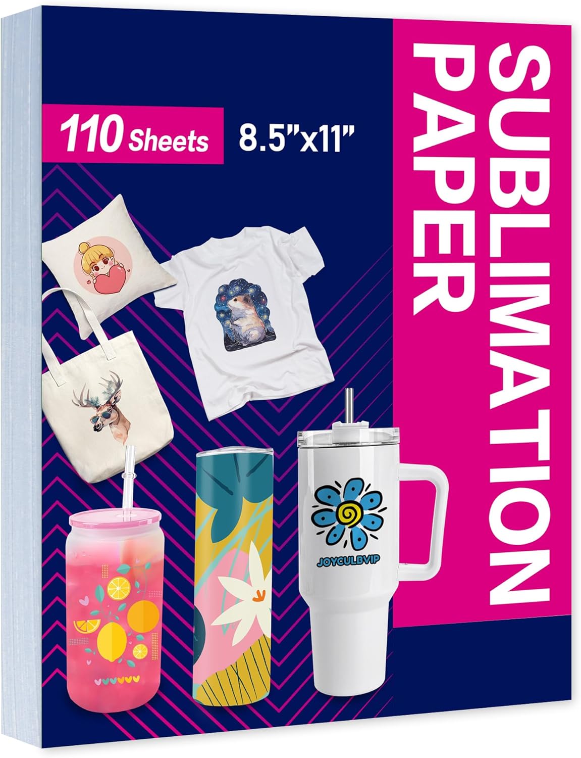 8 pack 20oz Sublimation Tumblers+ Sublimation Paper 110 Sheets (Code:MOM50)
