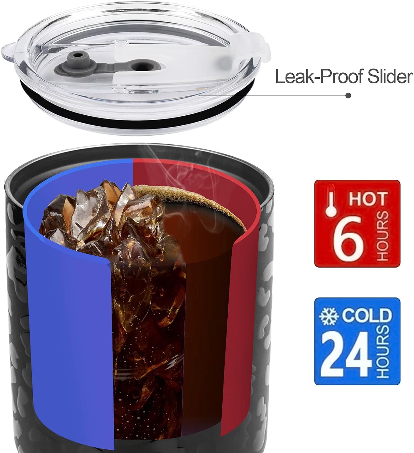 30 oz Black Leopard Stainless Steel Tumbler