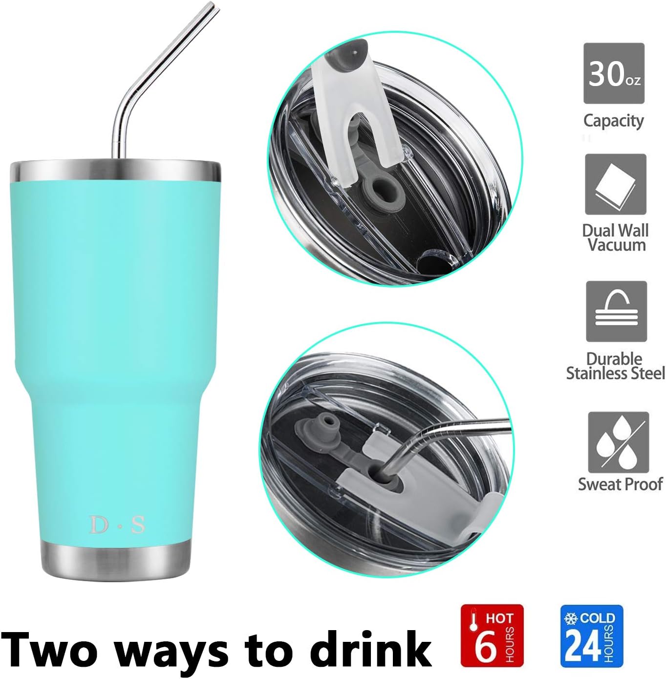 30 oz mint Stainless Steel Tumbler