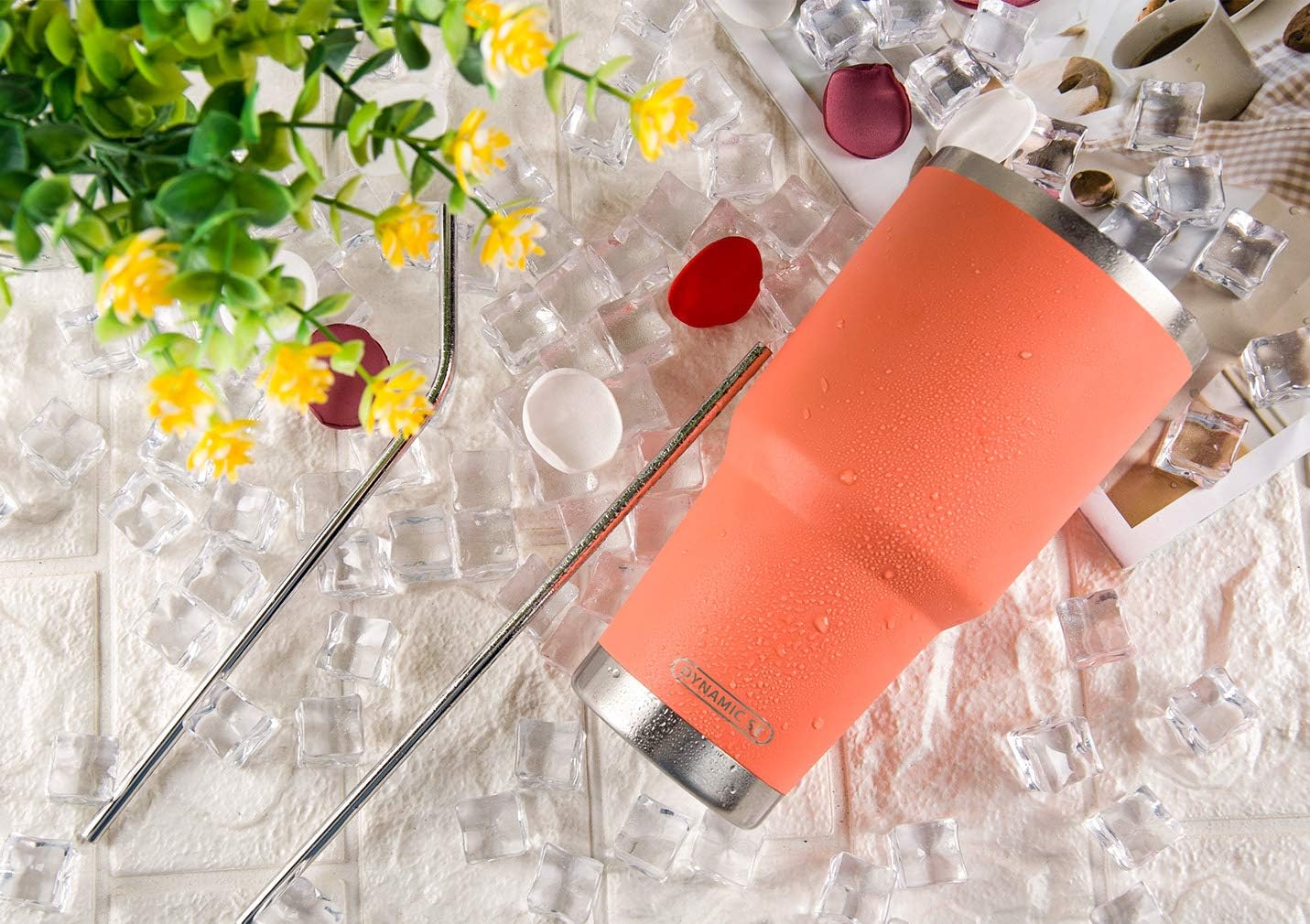 30 oz Orange Stainless Steel Tumbler