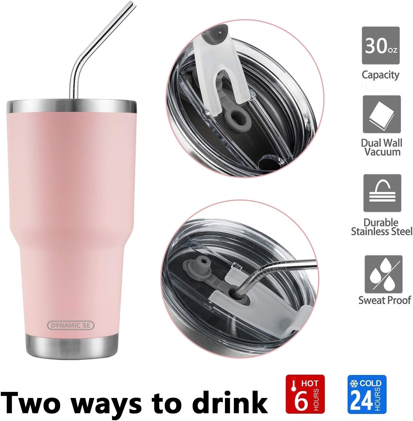 30 oz Sakura Stainless Steel Tumbler