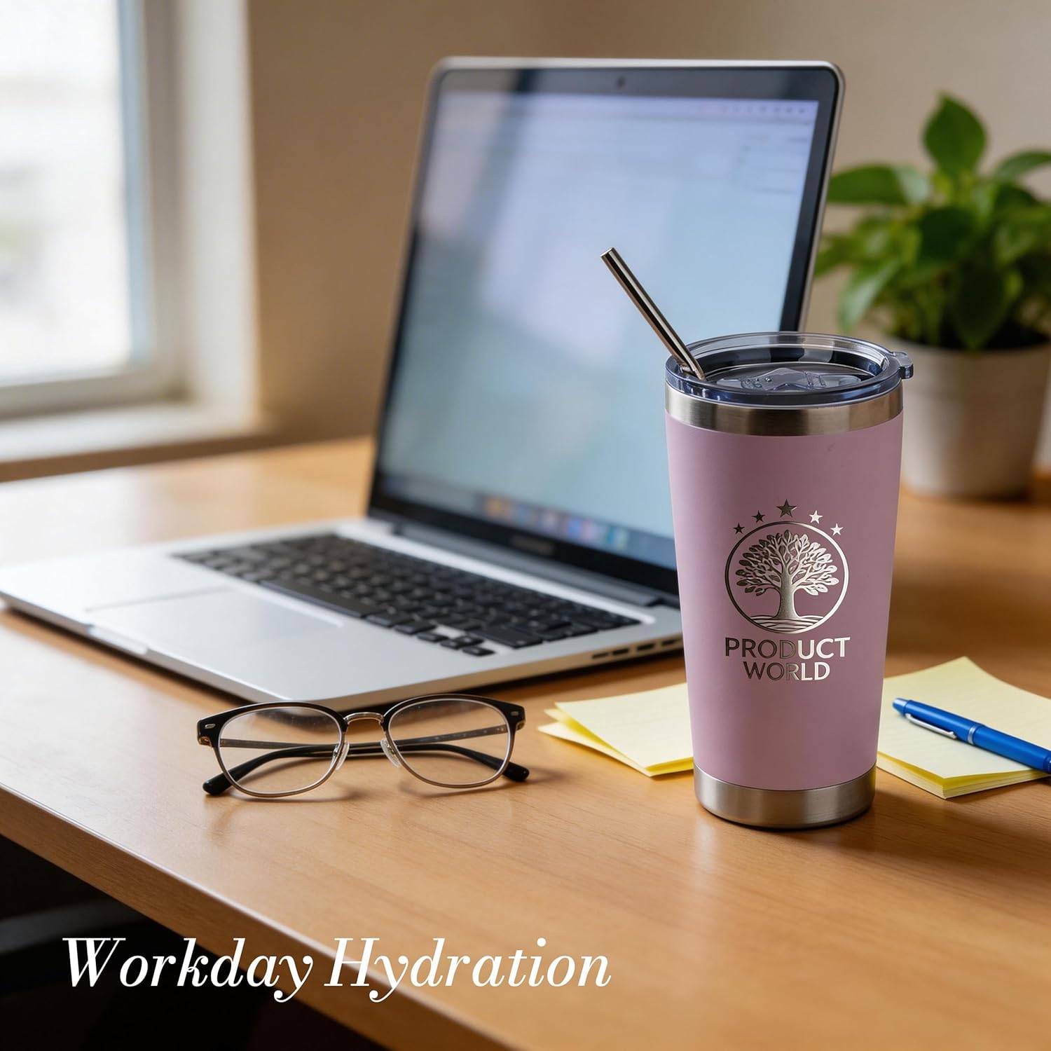 20oz Tumblers Bulk 12 Pack – Stainless Steel Engraving Blanks with Lids, Straws & Individual Gift Boxes