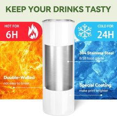 30 OZ Sublimation Tumblers（Round Bottom）