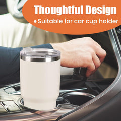 30 oz Cream Stainless Steel Tumbler
