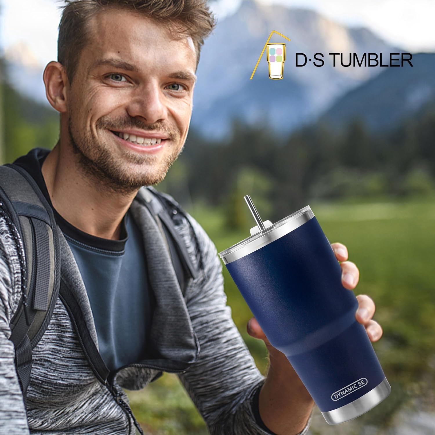 30 oz Navy Stainless Steel Tumbler