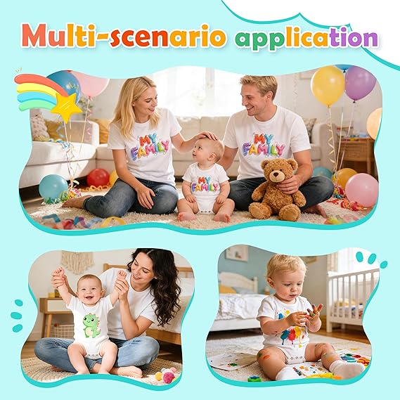 10 PCS Sublimation Baby Bodysuits Blanks Bulk Newborn Onesie Infant Romper for Heat Transfer 0–9 Months