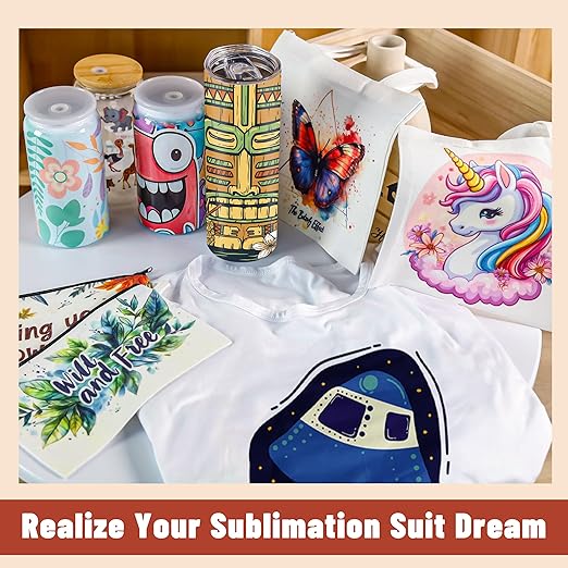 5 PCS Unisex Sublimation Blanks Bulk Polyester T Shirts