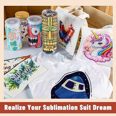 5 PCS Unisex Sublimation Blanks Bulk Polyester T Shirts