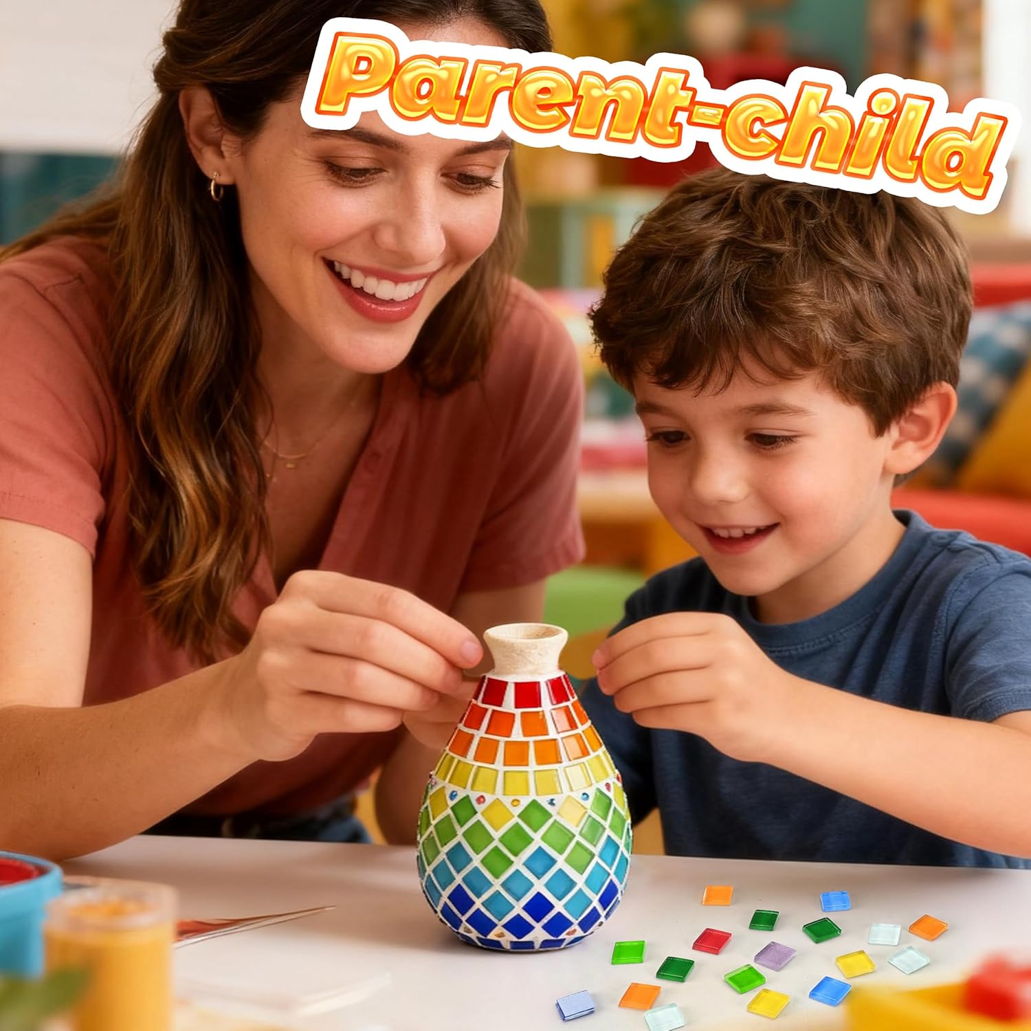 DIY Mosaic Flower Vase Kit