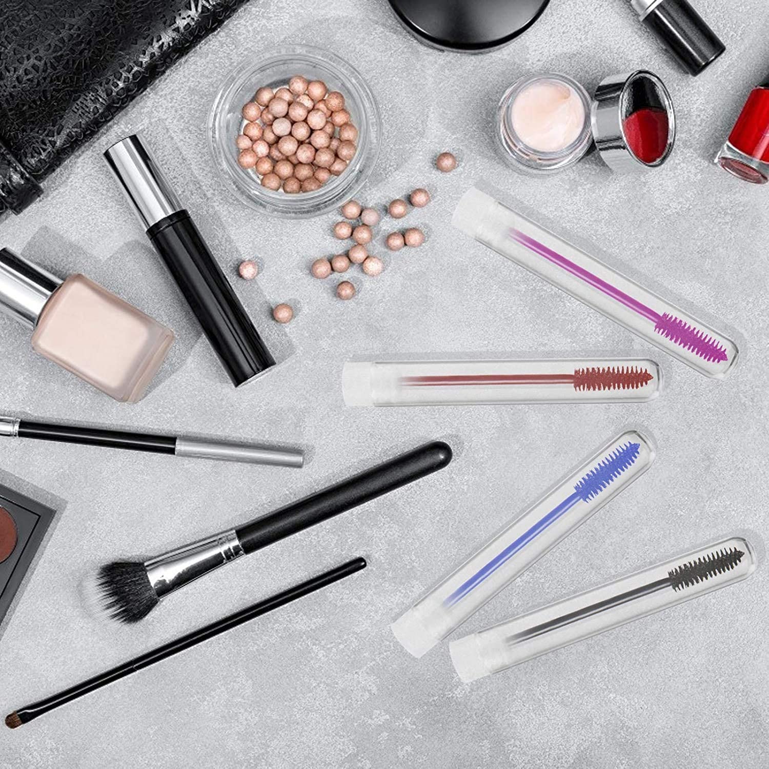 12×100mm Plastic Test Tubes with Caps, 8ml, Clear