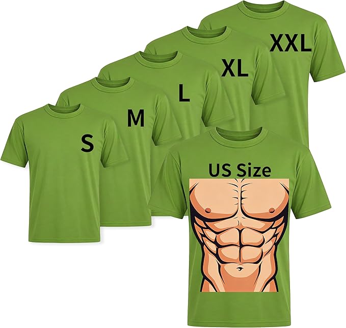 5PCS Unisex Sublimation Blank T-Shirts – Polyester Crew Neck Short Sleeve - Green
