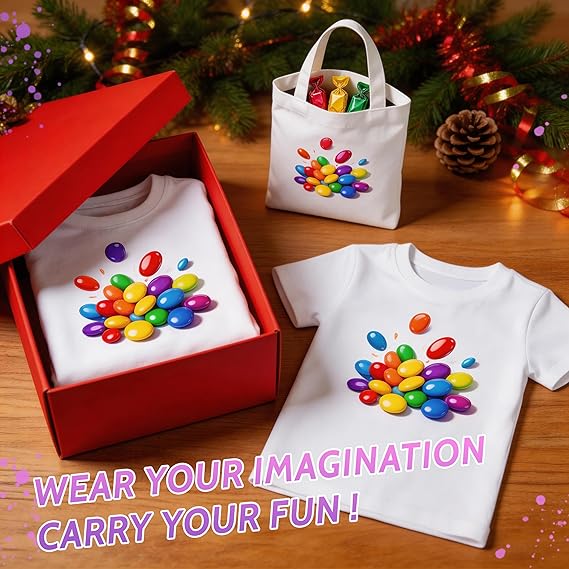 5 PCS White Toddler Sublimation Blank T-Shirts Polyester Crew Neck Short Sleeve for Heat Transfer DTF 2T–5T