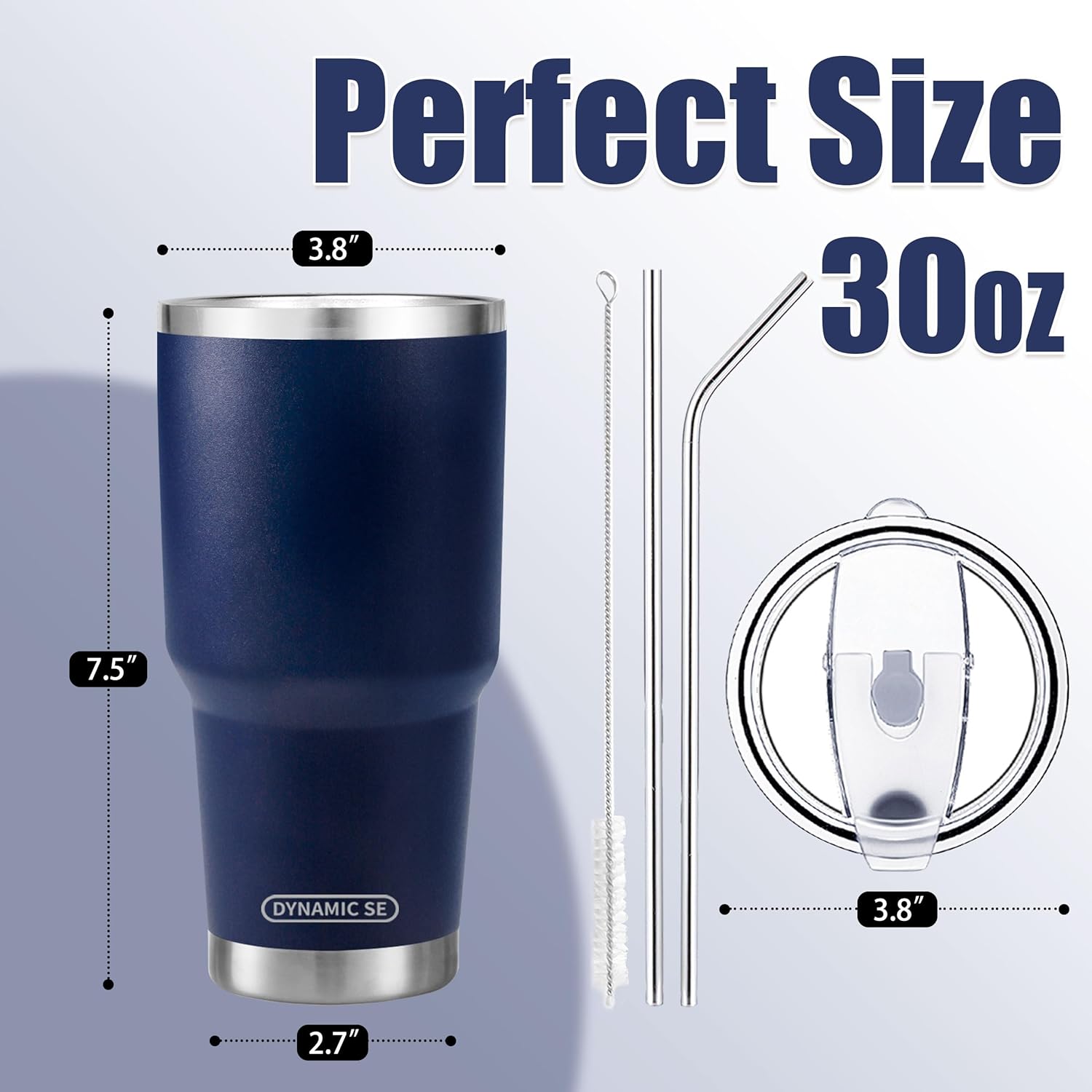 30 oz Navy Stainless Steel Tumbler