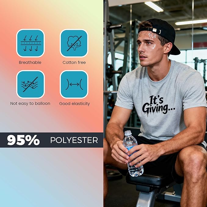 5 PCS Unisex Sublimation Blanks Bulk Polyester T Shirts - grey