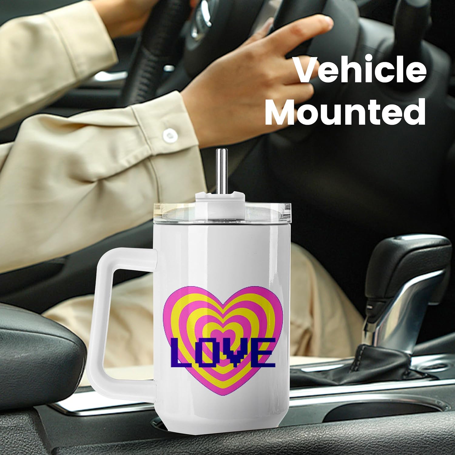 40 OZ Sublimation Tumblers with Handle