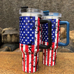40 Oz Water Bottle for Stainless Steel Tumbler (Black Handle)
