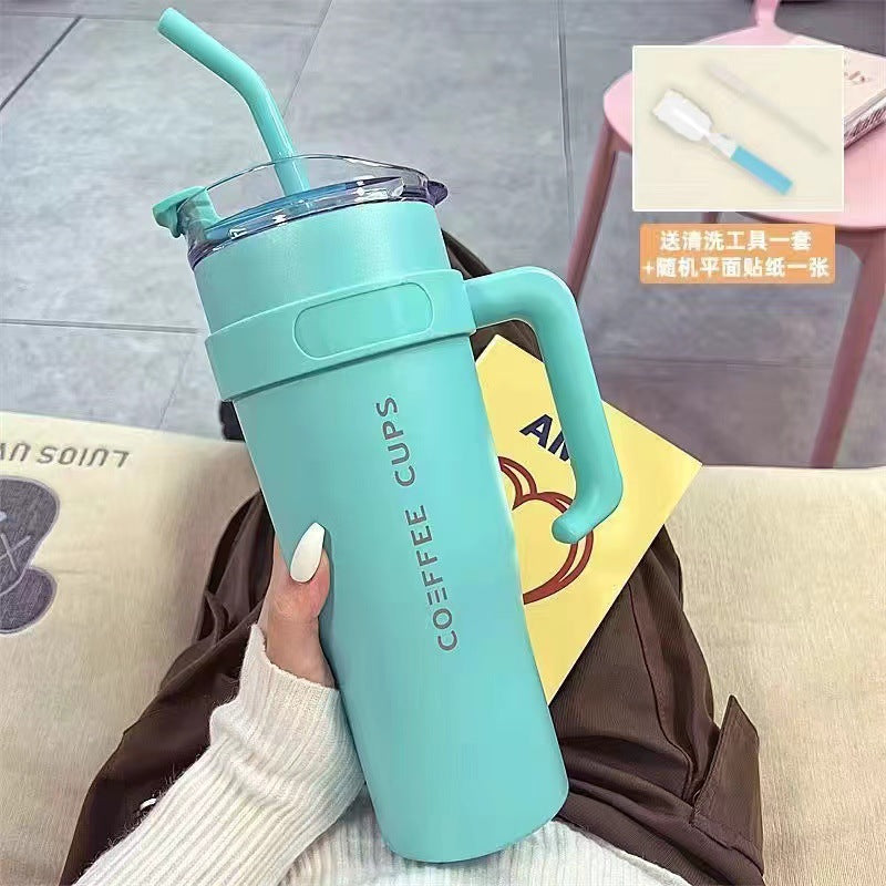 40oz Tumbler with Handle and Straw Lid - Designer Picks
