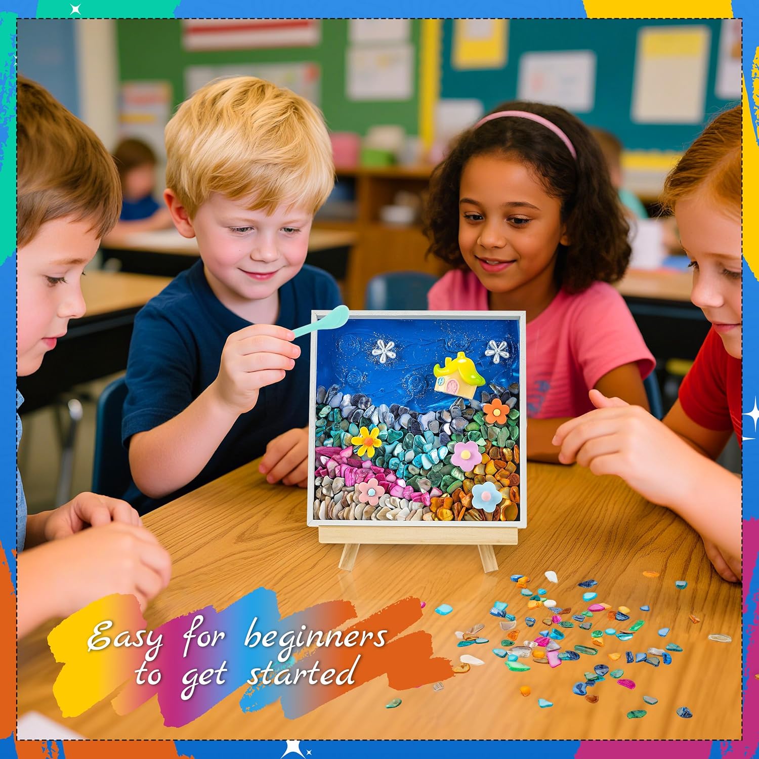 DIY Mosaic Painting Kit – Star Theme