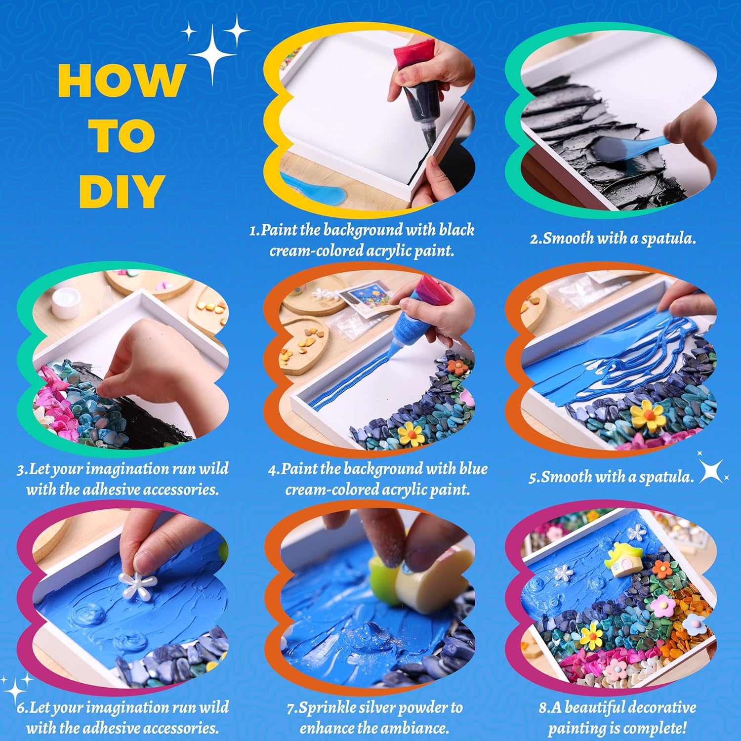 DIY Mosaic Painting Kit – Star Theme