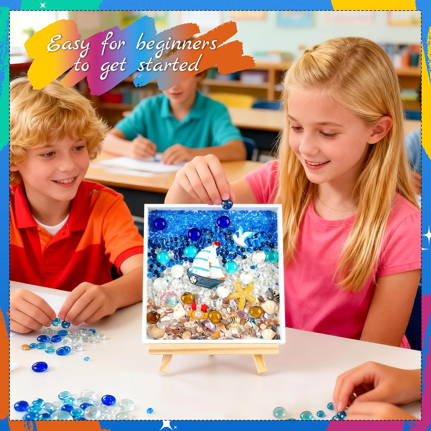 DIY Mosaic Painting Kit – Sea Theme