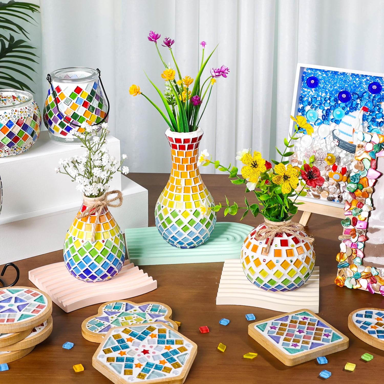 DIY Mosaic Vase Kit for Adults and Kids