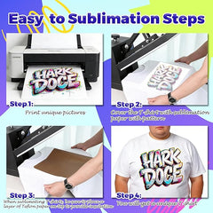 10 Pack Sublimation T-Shirts Bulk – Unisex White Polyester for Heat Transfer - XXXL