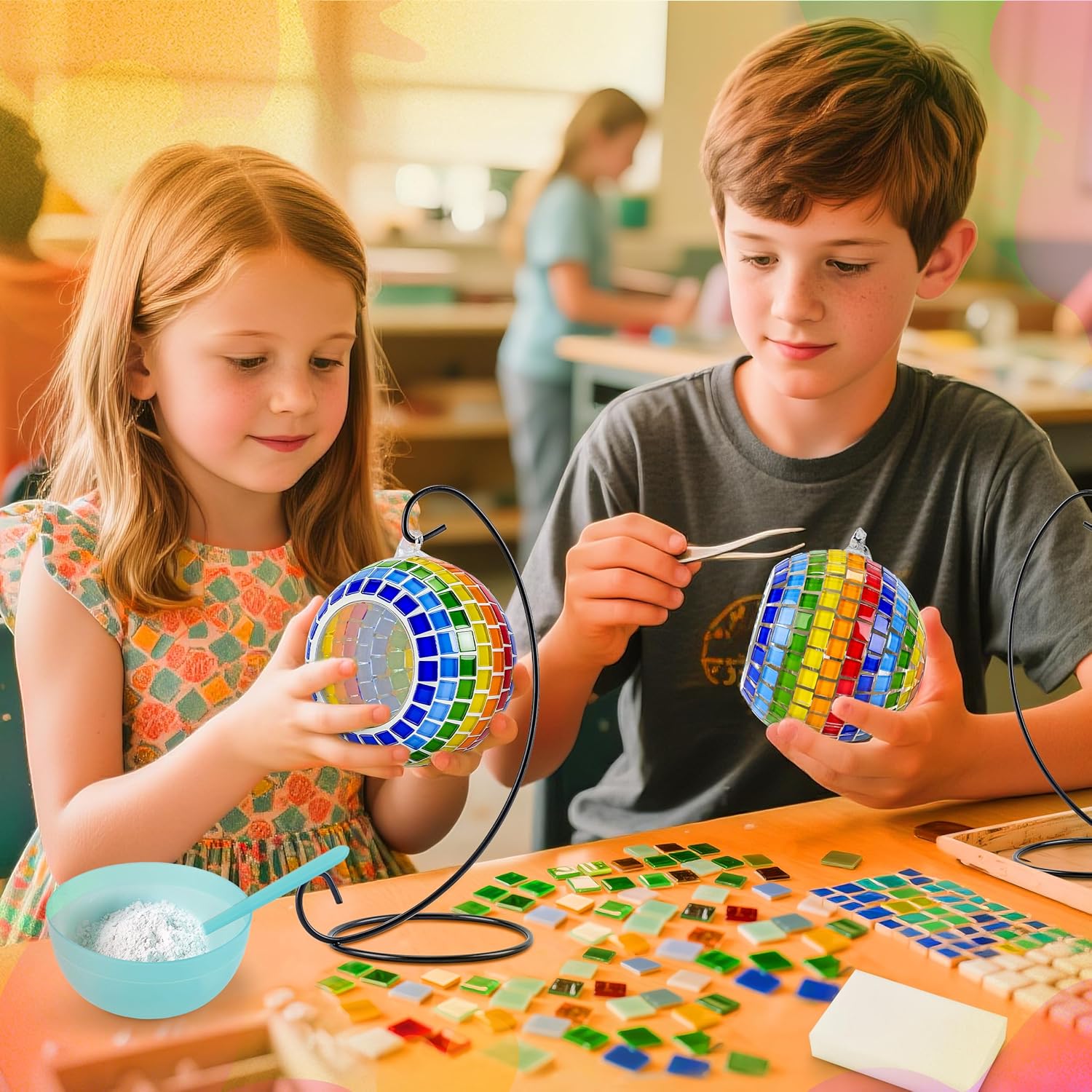 DIY Mosaic Hanging Candle Holder Kit