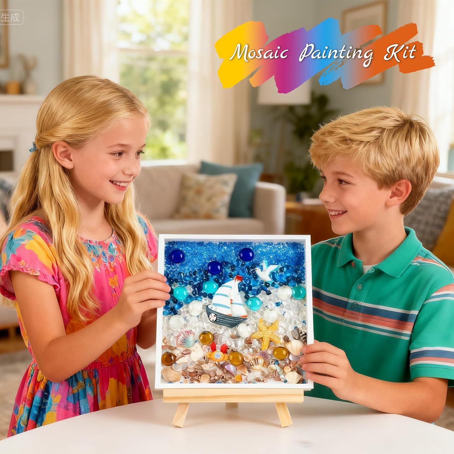 DIY Mosaic Painting Kit – Sea Theme