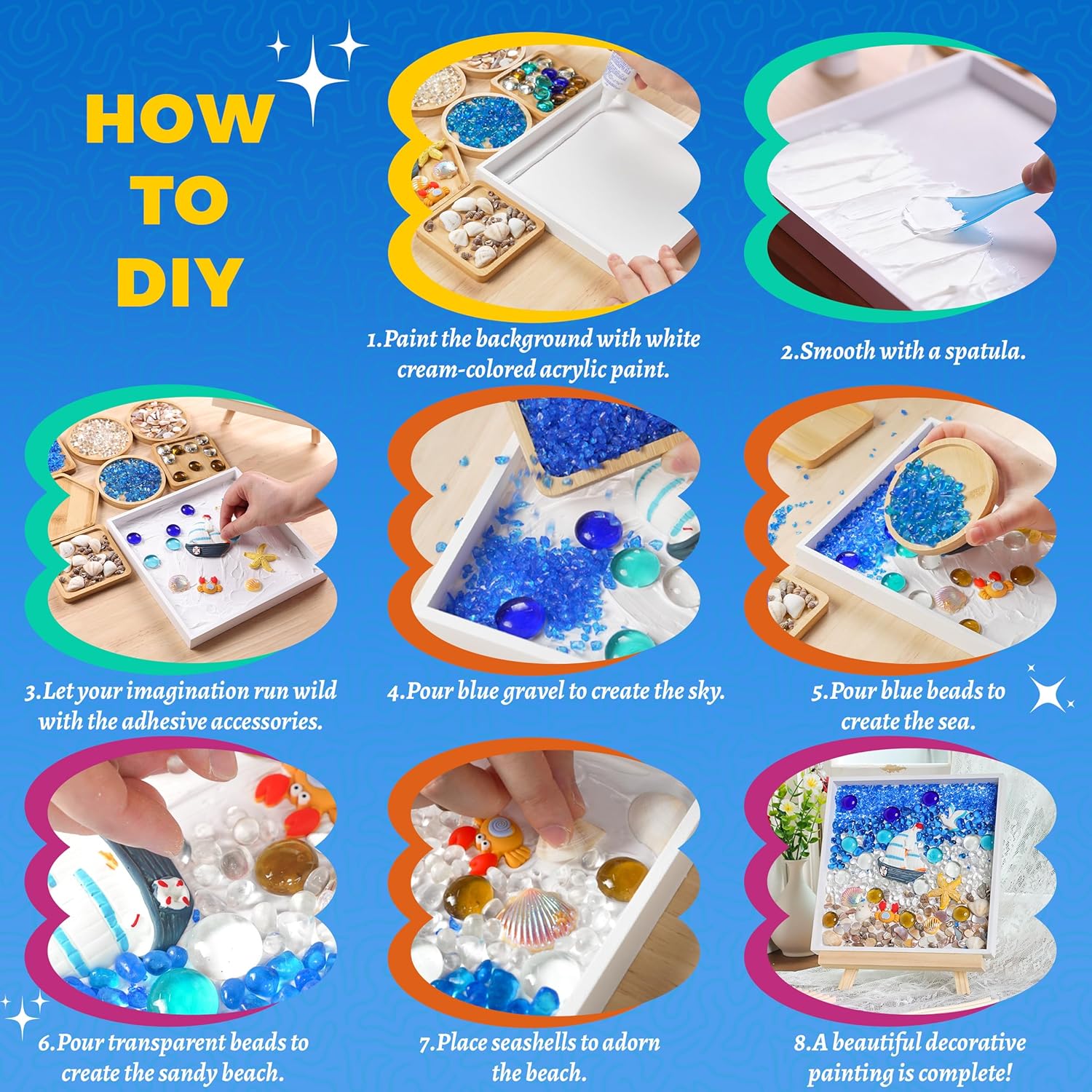 DIY Mosaic Painting Kit – Sea Theme