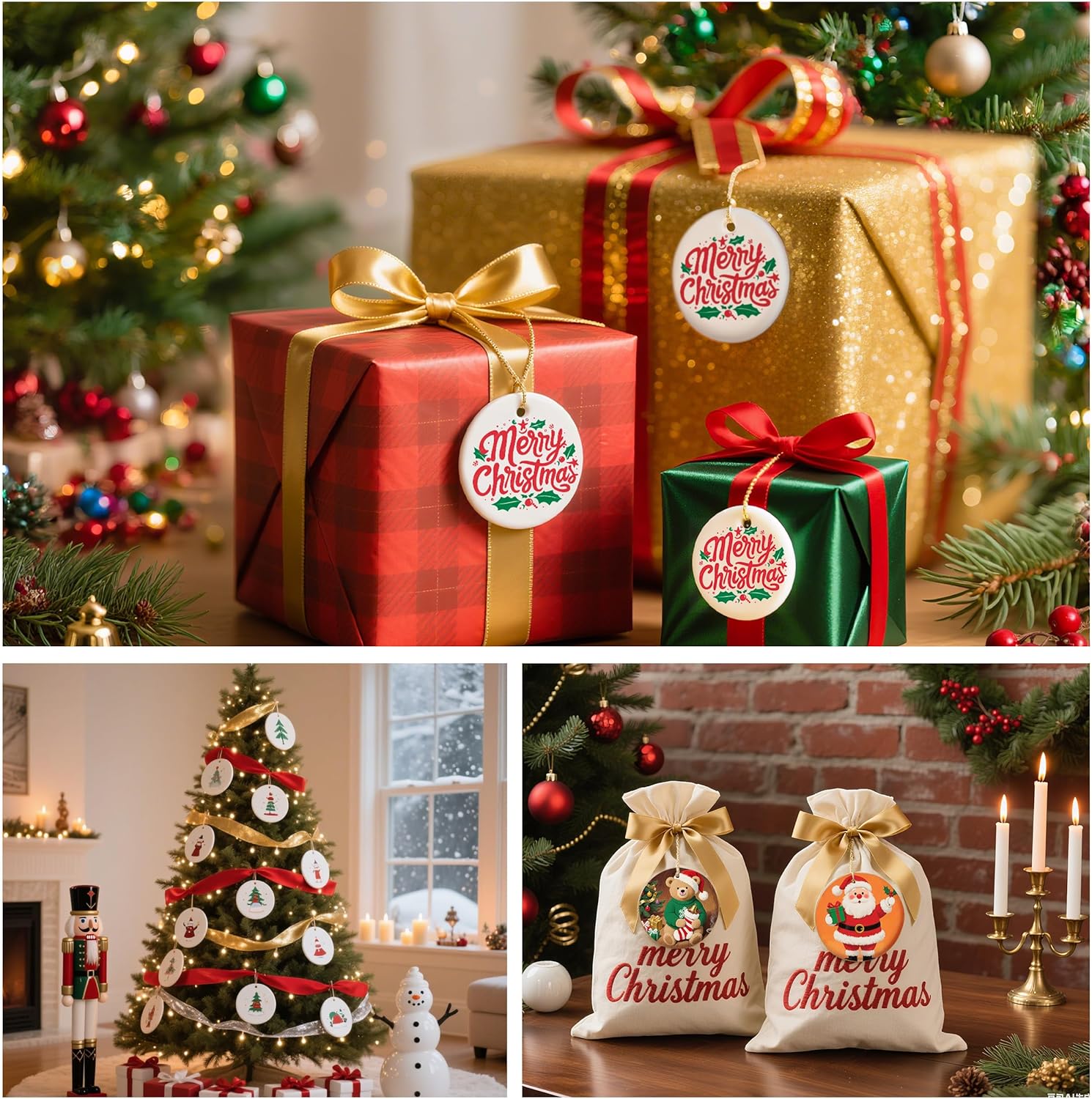 3" Sublimation Ceramic Ornament Blanks – Round White Ornaments