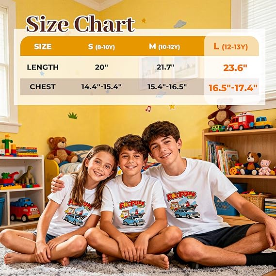 5 Pack White Youth Sublimation Blank T-Shirts Polyester Crew Neck Short Sleeve for Heat Transfer Ages 8–14