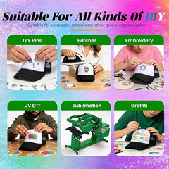 15 Pack Black Sublimation Trucker Hats Bulk, Adjustable Blank Mesh Snapback Caps