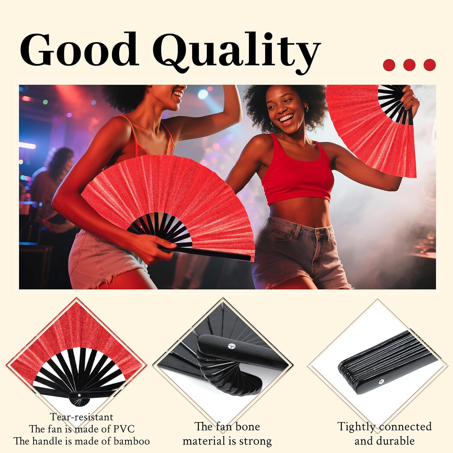 Joyclub Clack Fans - Gitter Red